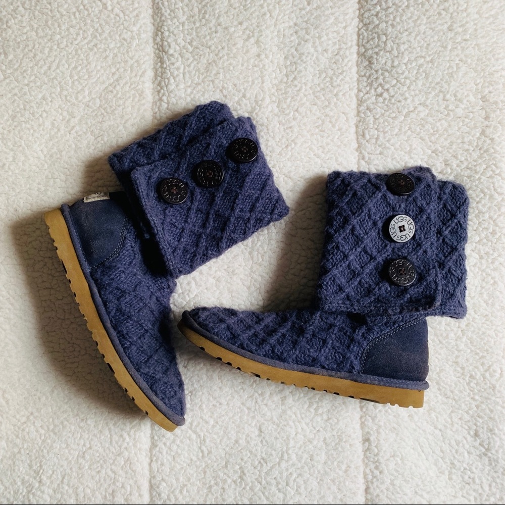 U G G A U ST R A L I A boots lattice knit size 8